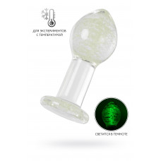 Анальная втулка Sexus Glass светящаяся в темноте 6,5 см Анальная втулка Sexus Glass светящаяся в темноте 6,5 см