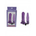 Сменная двойная насадка для секс машин Diva фиолетовая 16 см