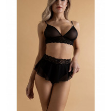 Трусики с доступом и короткой юбочкой Le Frivole черные 42-44 Трусики с доступом и короткой юбочкой Le Frivole черные 42-44
