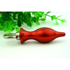 Анальная втулка с кольцом красная 10,5 см Анальная втулка с кольцом красная 10,5 см