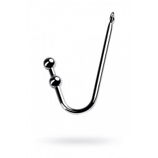 Крюк анальный с двумя шарами Toyfa Metal серебристый