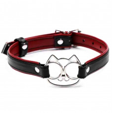 Чокер с кошечкой Notabu BDSM черный 52 см
