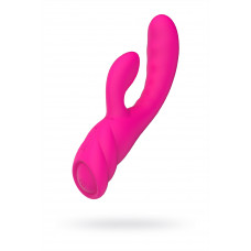 Вибратор с клиторальным стимулятором Nalone PureX2 силикон розовый 20,7 см