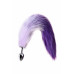 Анальная втулка с бело-фиолетовым хвостом Small 45 см