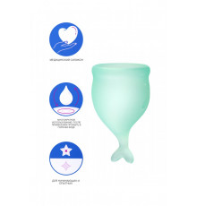 Набор менструальных чаш Satisfyer Feel secure Menstrual Cup темно-зеленый 2 шт