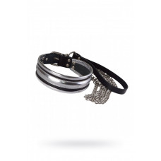 Ошейник Sitabella с поводком серебристый кожа Ошейник Sitabella с поводком серебристый кожа