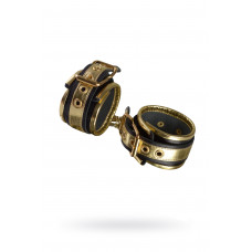 Наручники Sitabella золотистые черные кожа Наручники Sitabella золотистые черные кожа