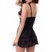 Комбинация Erolanta Lingerie Collection с открытой грудью черная 42-44