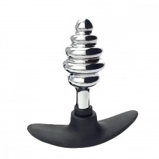 Анальная втулка ребристая для ношения Small 9 см Анальная втулка ребристая для ношения Small 9 см