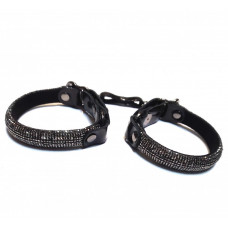 Наручники Sitabella Гламур чёрные кожа Наручники Sitabella Гламур чёрные кожа