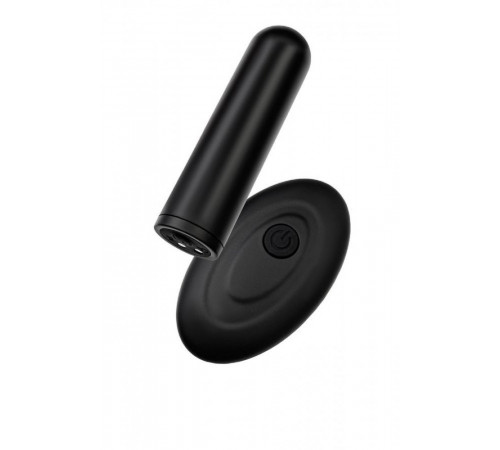 Вибропуля RealStick Caliber черная с пультом