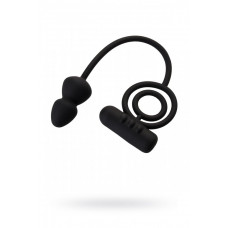 Анальная пробка с дополнительной стимуляцией Erotist силикон черная 6,5 см Анальная пробка с дополнительной стимуляцией Erotist силикон черная 6,5 см