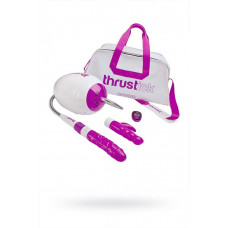 Секс-машина LoveMachines Thrustick с двумя насадками белая 35 см