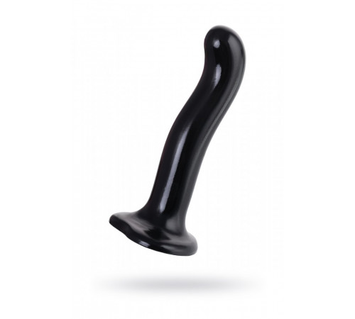 Ремневой нереалистичный страпон Strap-on-me М черный 18 см