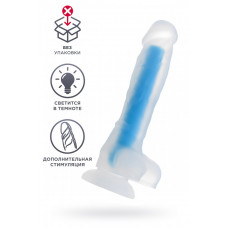Фаллоимитатор светящийся в темноте синий 18 см (без коробки) Фаллоимитатор светящийся в темноте синий 18 см (без коробки)