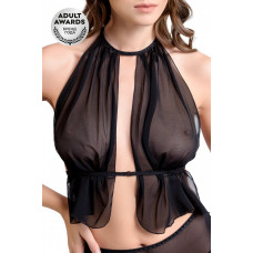 Бралетт с пояском Erolanta Clara черный 48-52 Бралетт с пояском Erolanta Clara черный 48-52