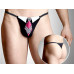 Мужские стринги черные с галстуком S/L