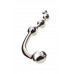 Анальная втулка-крюк серебряная 30 см