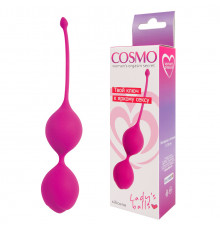 Вагинальные шарики Cosmo розовые 17 см