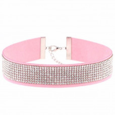 Чокер со стразами Glow розовый 29,5 см Чокер со стразами Glow розовый 29,5 см