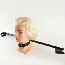 Распорка Sitabella Новичок с ошейником и наручниками черная 75 см