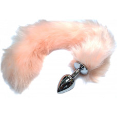 Анальная втулка с персиковым хвостом 6,5 см