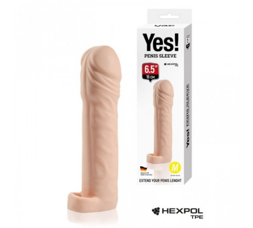Насадка - удлинитель Sitabella Yes! penis sleeve 16 см