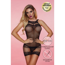 Платье-сетка и стринги Candy Girl Arabella черные OS Платье-сетка и стринги Candy Girl Arabella черные OS