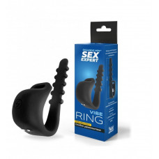 Эрекционное кольцо с электростимуляцией Sex Expert черное 2,8 см Эрекционное кольцо с электростимуляцией Sex Expert черное 2,8 см