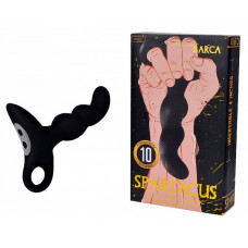 Вибромассажер простаты Spartacus 10 режимов черный 11 см