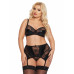 Комплект SoftLine Joana: бюстгальтер, пояс с пажами,стринги чёрный XL Комплект SoftLine Joana: бюстгальтер, пояс с пажами,стринги чёрный XL