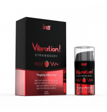 Гель Intt с эффектом вибрации Strawberry 15 мл
