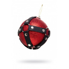 Новогодний шар Pecado с клепками красный 10 см Новогодний шар Pecado с клепками красный 10 см