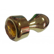 Анальная втулка с кристаллом Gold Butt Plug Orange 7,8 см Анальная втулка с кристаллом Gold Butt Plug Orange 7,8 см