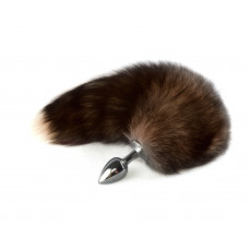 Анальная втулка Sitabella с коричневым хвостом 6.5 см Анальная втулка Sitabella с коричневым хвостом 6.5 см