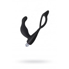 Стимулятор простаты Levett Gaius с дополнительным кольцом на мошонку чёрный Стимулятор простаты Levett Gaius с дополнительным кольцом на мошонку чёрный