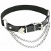 Подвязка на ногу Anklet necklace с цепью регулируемая черная Подвязка на ногу Anklet necklace с цепью регулируемая черная