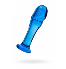 Фаллоимитатор анальный Sexus Glass стеклянный синий 13,5 см