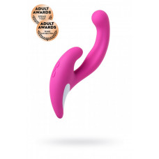 Эргономичный вибратор для двойной стимуляции JAVI розовый 22 см Эргономичный вибратор для двойной стимуляции JAVI розовый 22 см