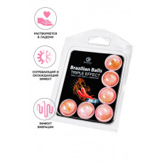 Массажное масло Secret Play Brazilian Balls тройной эффект 6 шт Массажное масло Secret Play Brazilian Balls тройной эффект 6 шт