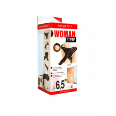 Страпон на трусиках LoveToy Woman Strap 6,5 с 3 насадками 17,5 см