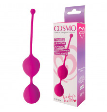 Вагинальные шарики Cosmo розовые 16 см
