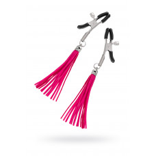 Зажимы на соски с кисточками из замши Pecado фуксия Зажимы на соски с кисточками из замши Pecado фуксия