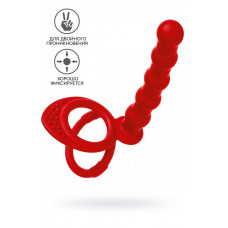 Насадка Black&Red для двойного проникновения красная 19,5 см Насадка Black&Red для двойного проникновения красная 19,5 см