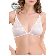 Бралетт Erolanta Odette с застежкой спереди белый 54-56