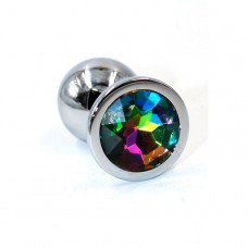 Анальная втулка с кристаллом Small хамелеон 7 см Анальная втулка с кристаллом Small хамелеон 7 см