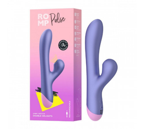 Вибратор Romp Pulse с клиторальным стимулятором 22 см