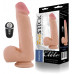 Вибратор с пультом ДУ телесный 10 режимов вибрации перезаряжаемый RealStick 18 см