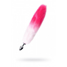 Анальная втулка с бело-розовым хвостом Small 45 см Анальная втулка с бело-розовым хвостом Small 45 см