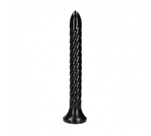 Анальная втулка змея Swirled Anal Snake черная 34,9 см